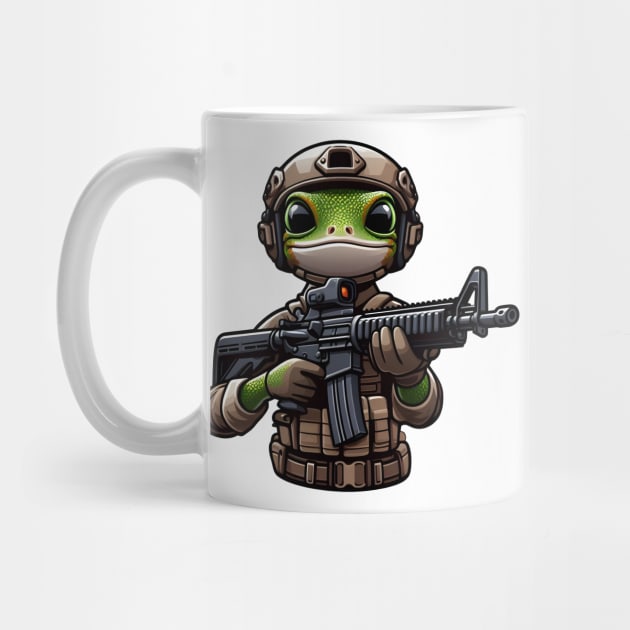 Tactical Gecko by Rawlifegraphic